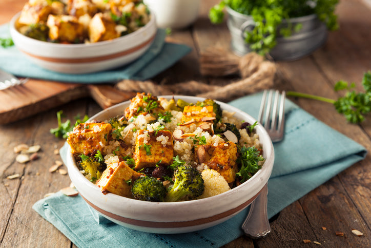 Grilled Vegetable, Quinoa & Tofu Bowl