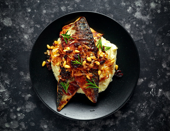 Sicilian Mackerel with Caponata & Celeriac