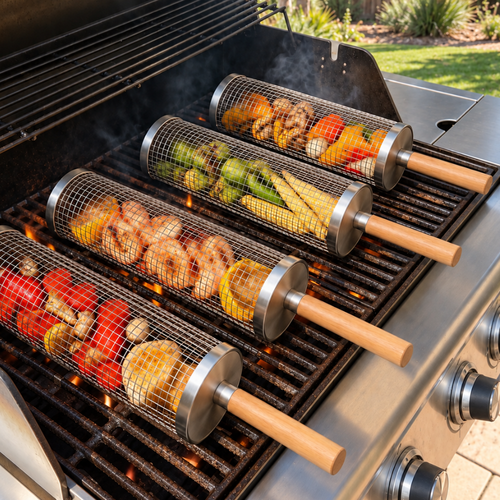 GRILL MATE ROLLER BASKET